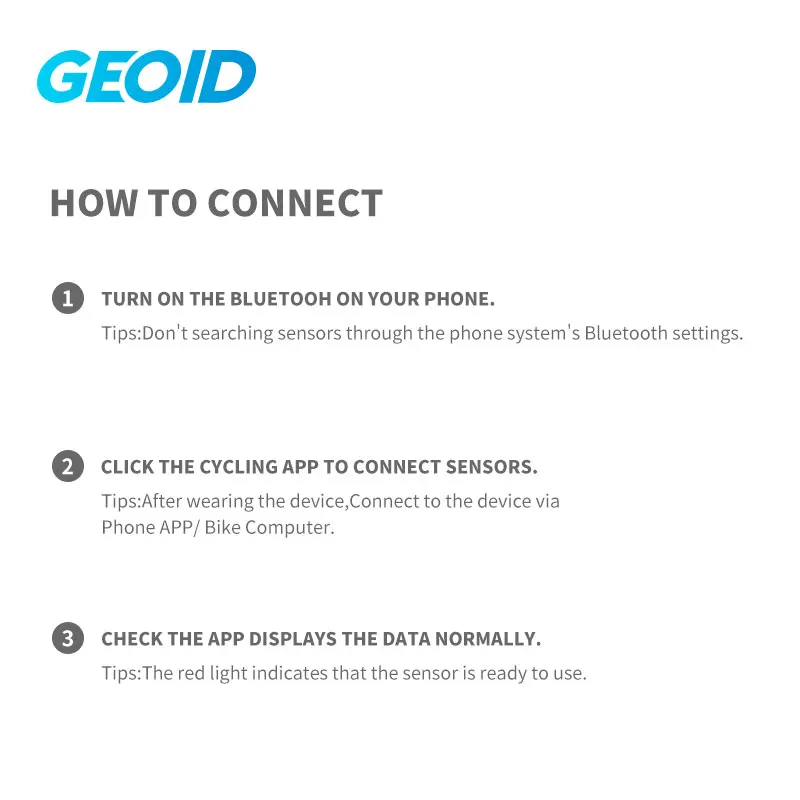 GEOID HS500 Heart Rate Monitor Mover GPS Bluetooth ANT Sensor Chest Strap Cycling Computer Sensor Wahoo Garmin Sports Monitor