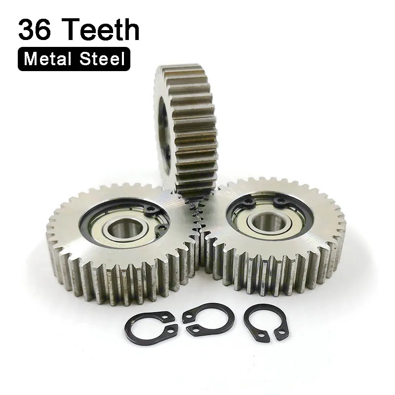 3pcs 36 Teeth Electric Vehicle Bike Steel Gear with Spring E-bike 36T Electric Motor Metal Gears Diameter 38 mm Thickness 11 mm