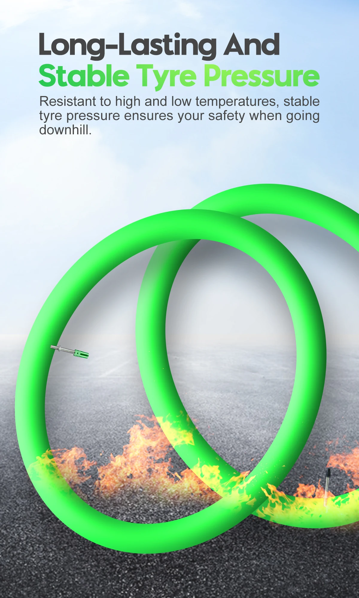 CYCLAMI Ultralight Bike Inner Tube 26 27.5 29 Inches MTB Bicycle TPU Material Tire 45mm French Valve Super Light Anti-Oxidation