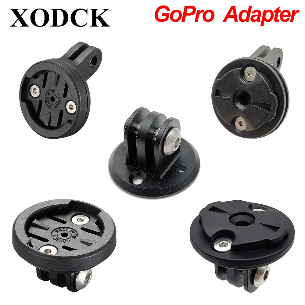 Garmin Gopro Combo Mount Holder Bracket Adapter Quick Release Camera Headlight Adapter for Garmin Wahoo Bryton K-EDGE Mount