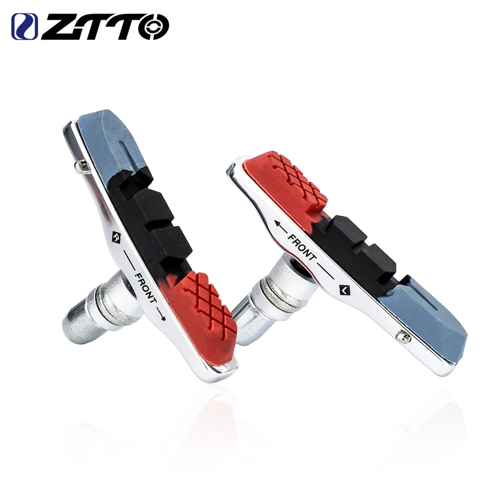 ZTTO MTB Mountain Road Bike Brake Pads Block Durable Rubber Brake Anti-Resistance Shoes V-Brake Pads Bicycle Brake Shoes 1 Pair