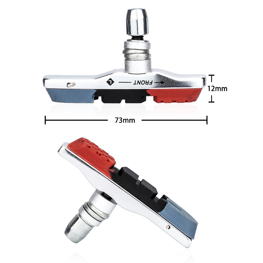 ZTTO MTB Mountain Road Bike Brake Pads Block Durable Rubber Brake Anti-Resistance Shoes V-Brake Pads Bicycle Brake Shoes 1 Pair