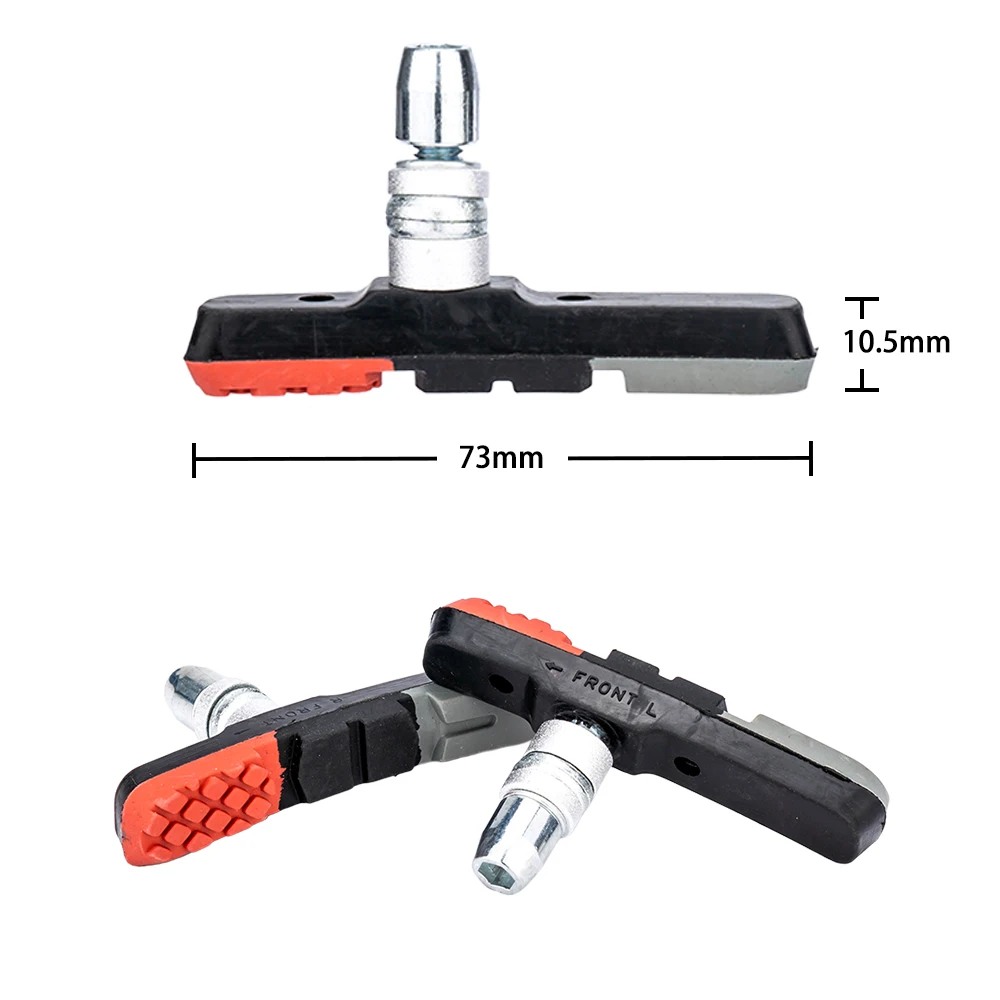 ZTTO MTB Mountain Road Bike Brake Pads Block Durable Rubber Brake Anti-Resistance Shoes V-Brake Pads Bicycle Brake Shoes 1 Pair