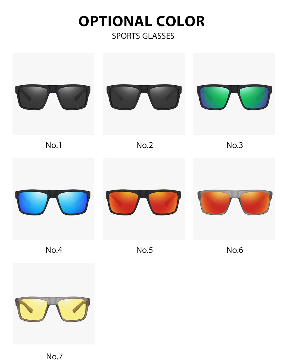 SEPFOX Men Polarized Fishing Sunglasses Outdoor Sports Hiking Driving Running Sun Glasses UV400 Eyewear