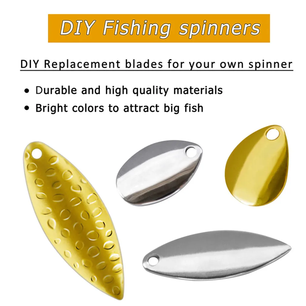 12/14Pcs Colorado Spinner Blade for Spinnerbaits Fishing Lure Spinner Bait Blades DIY Walleye Rig Lure Making Parts Accessories