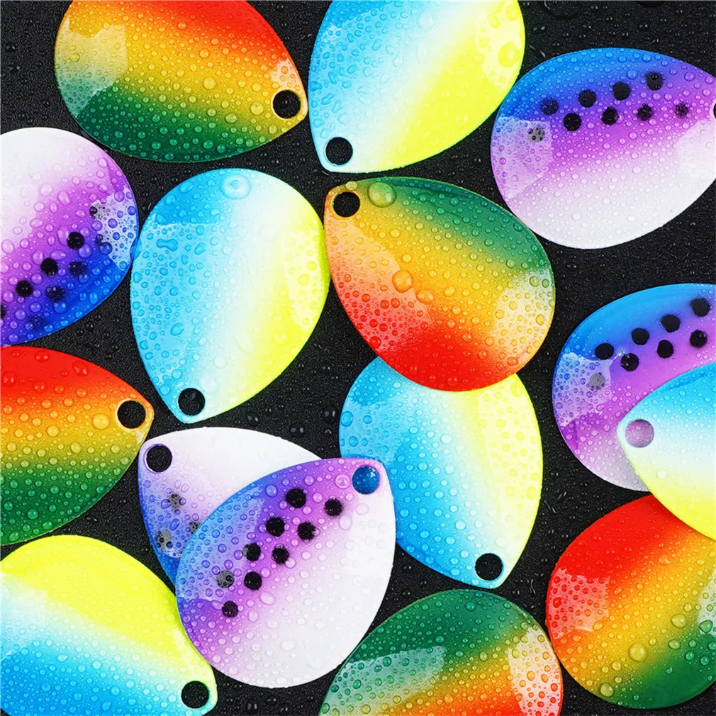 12/14Pcs Colorado Spinner Blade for Spinnerbaits Fishing Lure Spinner Bait Blades DIY Walleye Rig Lure Making Parts Accessories