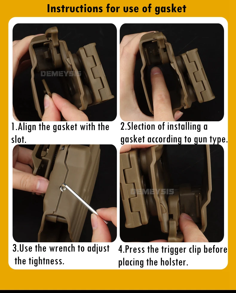 Tactical Quick Pull Gun Holster Adjustable Outdoor Hunting Shooting Waist Belt Holsters Universal Airsoft Pistols Gun Holster