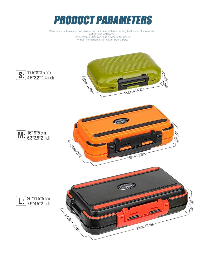 Waterproof Fishing Tackle Box Fishing Accessories Tool Storage Box Fish Hook Lure Fake Bait Boxes Carp For Fishing Goods