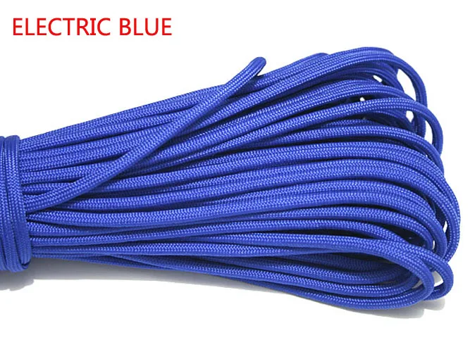 1pcs 550 Paracord Parachute Cord Lanyard Mil Spec Type III 7 Strand Core 100 FT 27 Colors For Climbing Camping / Bracelet