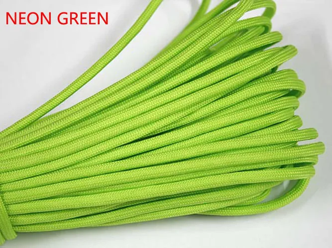 1pcs 550 Paracord Parachute Cord Lanyard Mil Spec Type III 7 Strand Core 100 FT 27 Colors For Climbing Camping / Bracelet