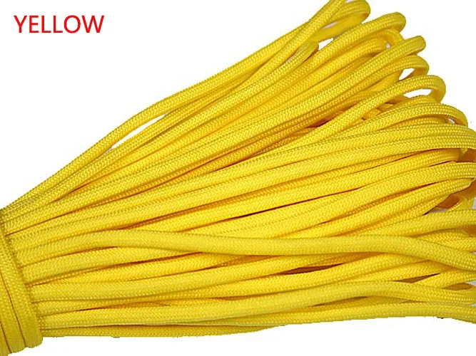 1pcs 550 Paracord Parachute Cord Lanyard Mil Spec Type III 7 Strand Core 100 FT 27 Colors For Climbing Camping / Bracelet