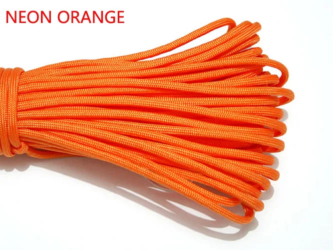 1pcs 550 Paracord Parachute Cord Lanyard Mil Spec Type III 7 Strand Core 100 FT 27 Colors For Climbing Camping / Bracelet