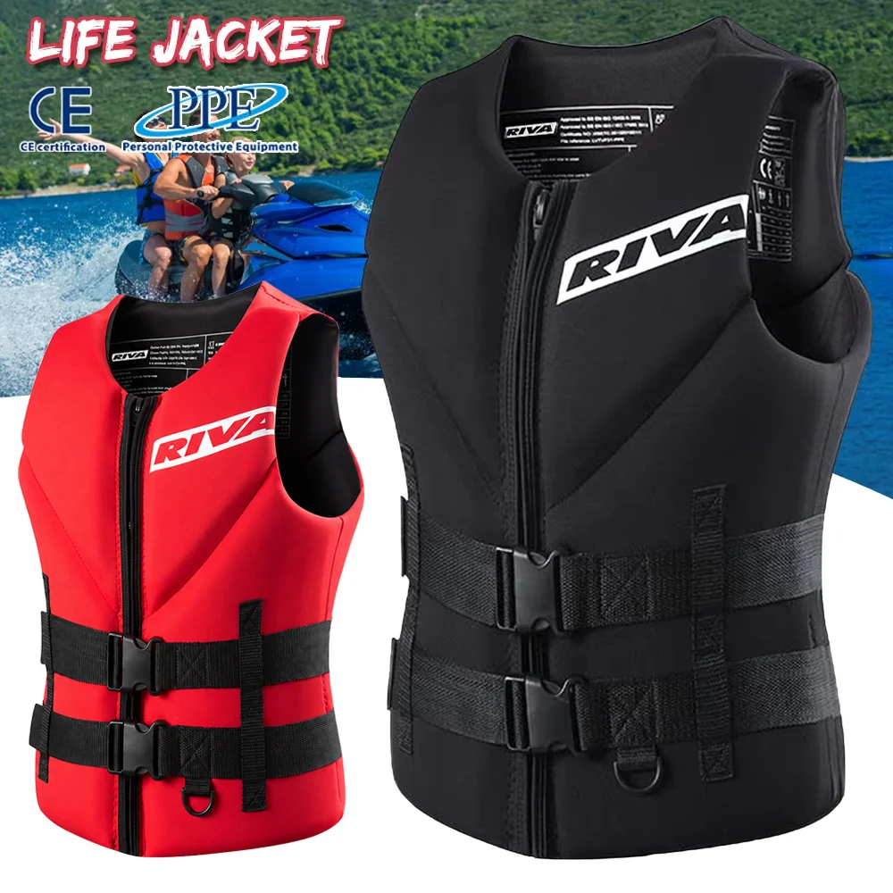 Life Vest Adults Surf Vest Kayak Wakeboard Motorboats Raft Rescue Boat Ski Water Sports Swimming Drifting Rescue Life Jacket