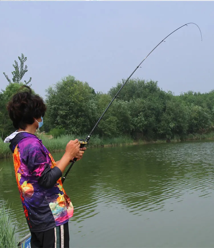 1.8M 2.1M 2.4M 2.7M 3.0M Portable Telescopic Fishing Rod Carbon Fiber Spinning/Casting Fish Rod Tackle