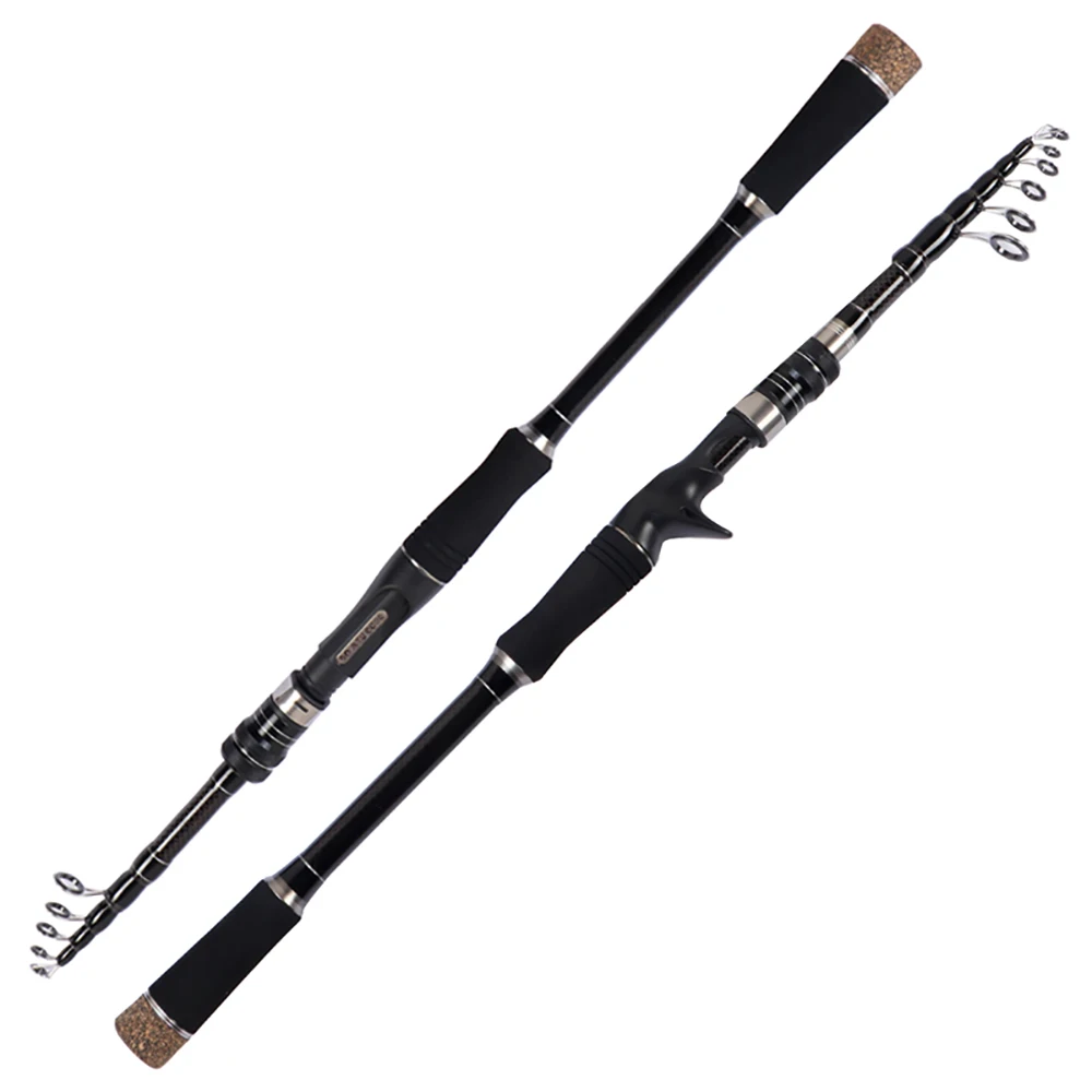 1.8M 2.1M 2.4M 2.7M 3.0M Portable Telescopic Fishing Rod Carbon Fiber Spinning/Casting Fish Rod Tackle