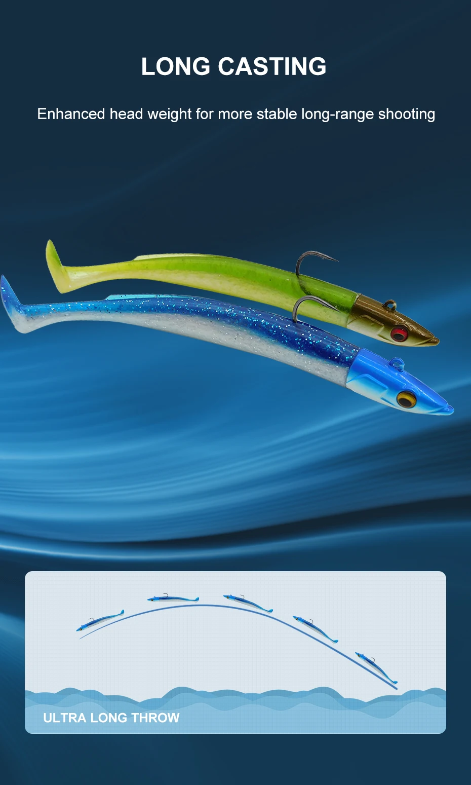 ESFISHING Soft Fishing Lures Leurre Souple Crazy Paddle Tail 150mm Swimbait Lifelike for Pike Bass Trout Pescas