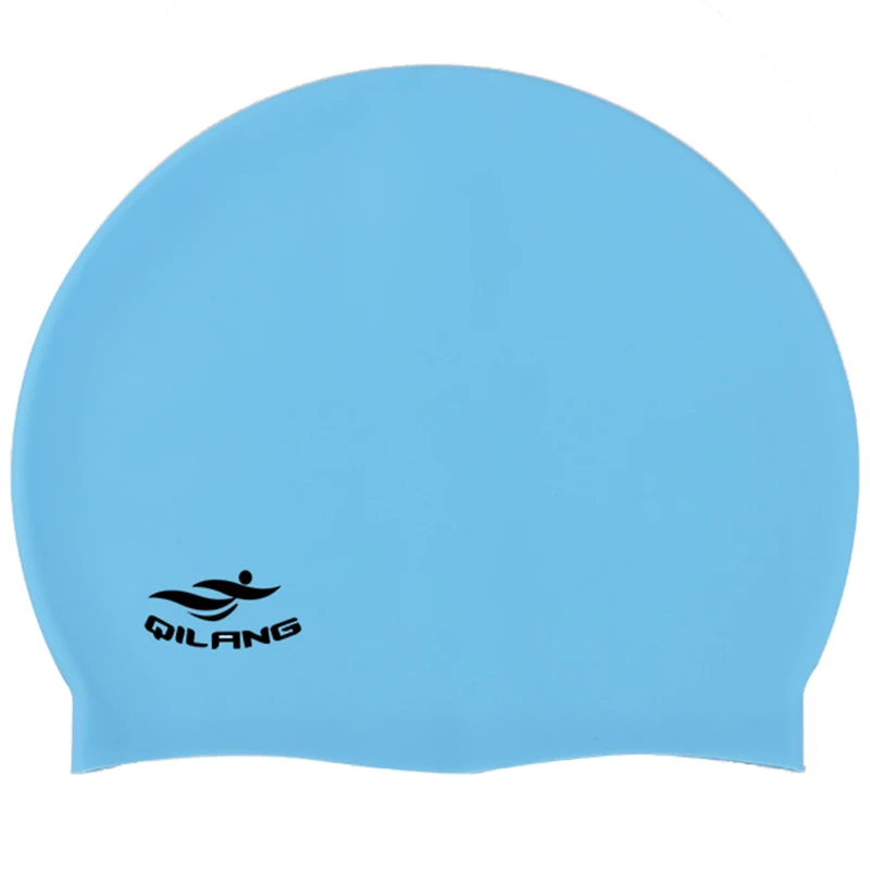 Waterproof Silicone Swim Caps Women Men High Elastic Flexible Protect Ears Hair Swimming Pool Hat for Adults Children Girls Boys