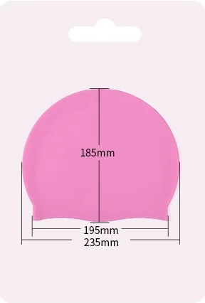 Waterproof Silicone Swim Caps Women Men High Elastic Flexible Protect Ears Hair Swimming Pool Hat for Adults Children Girls Boys