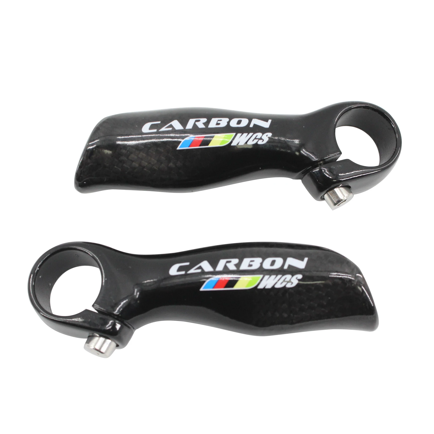 New Ergonomics Design Mountain Bike 3K Full Carbon Fibre Bar Ends Small Auxiliary Handlebar Carbon Bicycle Bar Ends Rest Bar