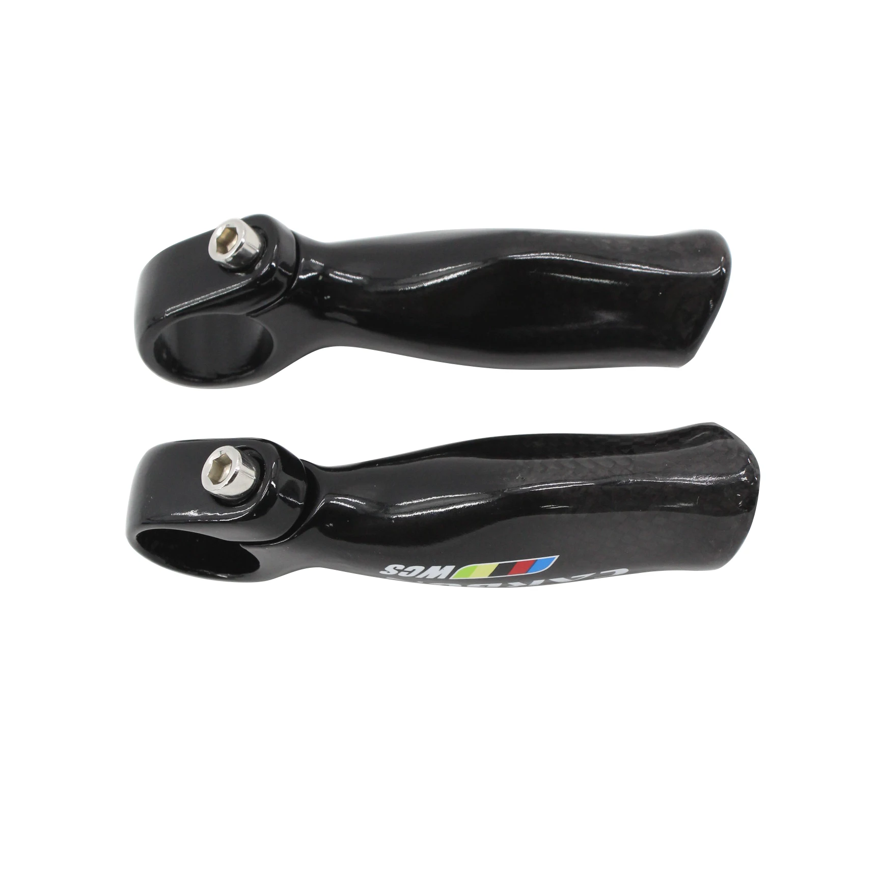 New Ergonomics Design Mountain Bike 3K Full Carbon Fibre Bar Ends Small Auxiliary Handlebar Carbon Bicycle Bar Ends Rest Bar