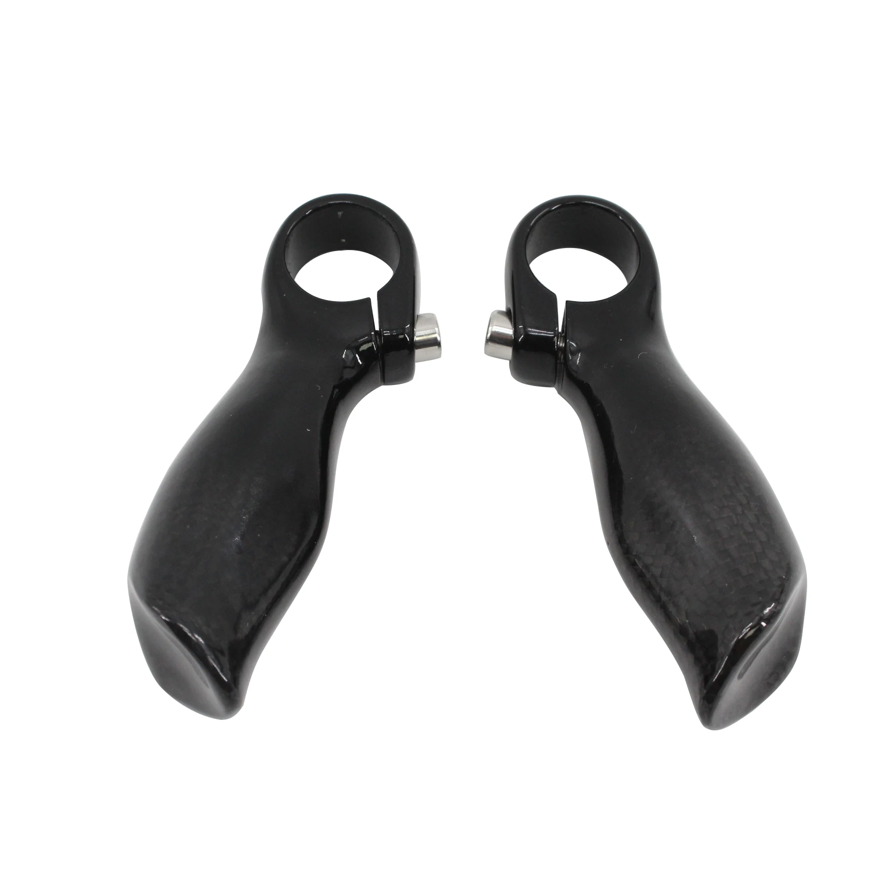 New Ergonomics Design Mountain Bike 3K Full Carbon Fibre Bar Ends Small Auxiliary Handlebar Carbon Bicycle Bar Ends Rest Bar