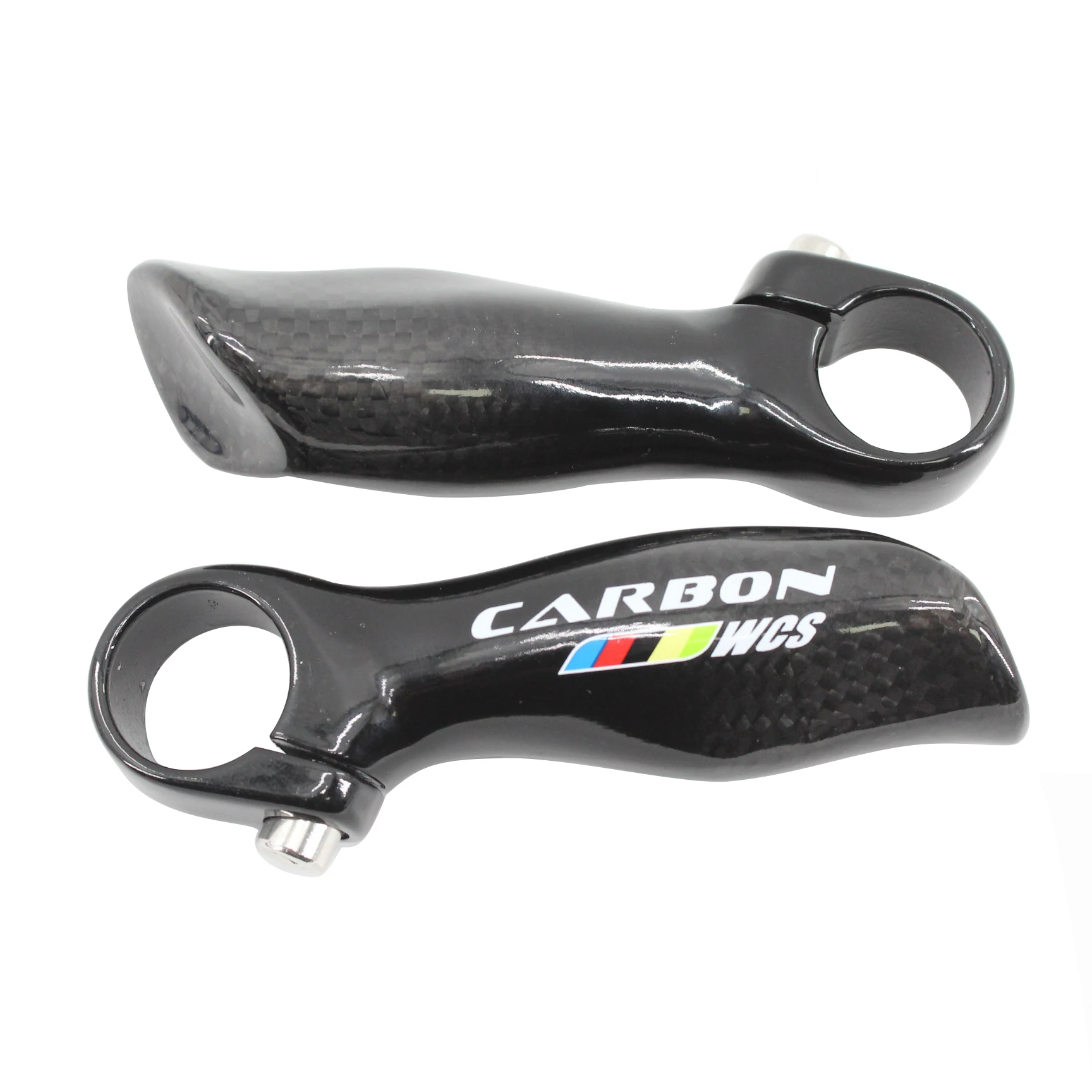 New Ergonomics Design Mountain Bike 3K Full Carbon Fibre Bar Ends Small Auxiliary Handlebar Carbon Bicycle Bar Ends Rest Bar