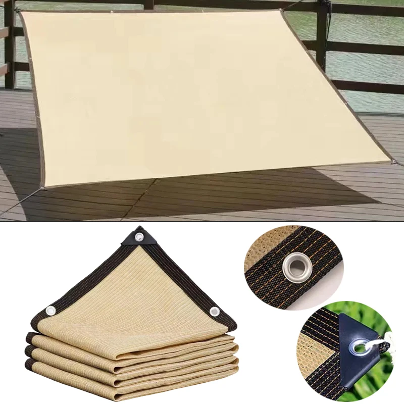 Outdoor Garden Shading Net, Terrace Awnings, Camping Shade Cover Mesh, UV Protection, HDPE Sunscreen Fabric, Shade4x5m 