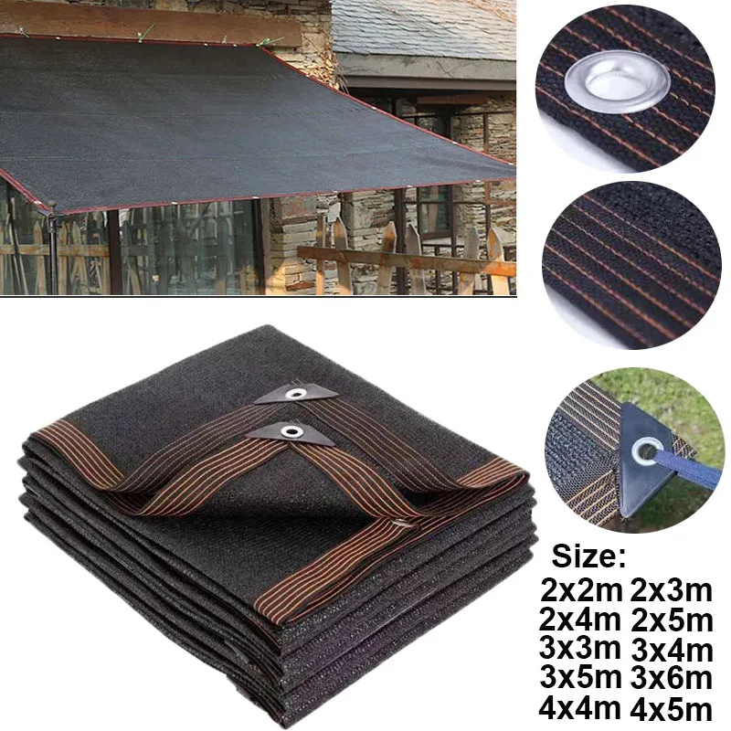 Outdoor Garden Shading Net, Terrace Awnings, Camping Shade Cover Mesh, UV Protection, HDPE Sunscreen Fabric, Shade4x5m 