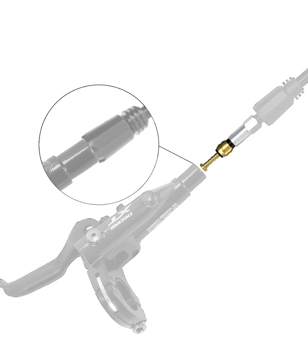ZTTO 10Pcs MTB Bike Oil Brake Olive Head Oil Pin Hydraulic Disc Brake Oil Needle Brass Bushings For BH90 BH59 MAGuraTekRO Parts