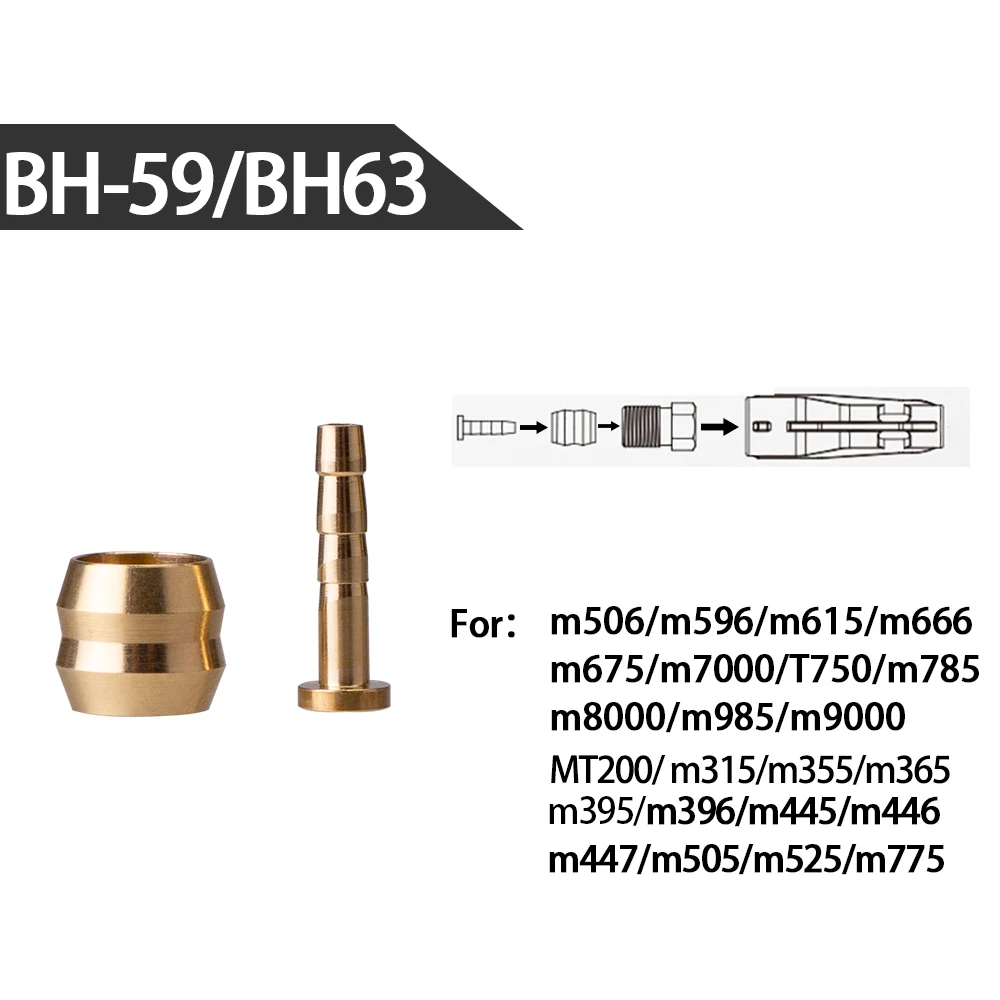 ZTTO 10Pcs MTB Bike Oil Brake Olive Head Oil Pin Hydraulic Disc Brake Oil Needle Brass Bushings For BH90 BH59 MAGuraTekRO Parts