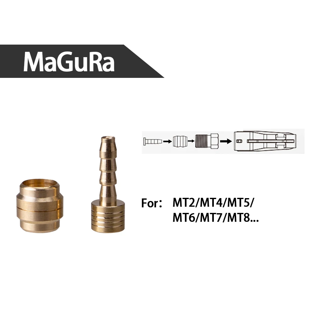 ZTTO 10Pcs MTB Bike Oil Brake Olive Head Oil Pin Hydraulic Disc Brake Oil Needle Brass Bushings For BH90 BH59 MAGuraTekRO Parts