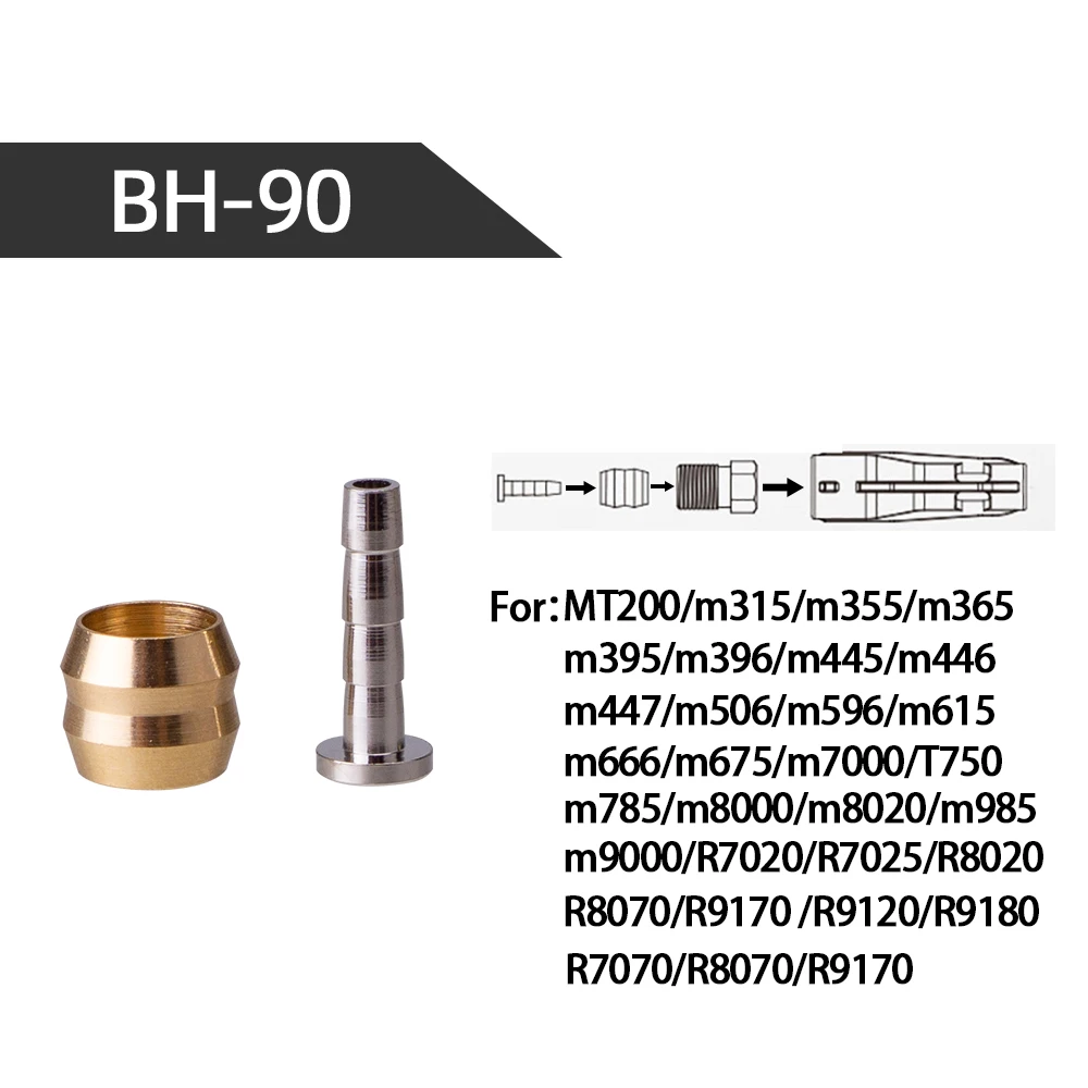 ZTTO 10Pcs MTB Bike Oil Brake Olive Head Oil Pin Hydraulic Disc Brake Oil Needle Brass Bushings For BH90 BH59 MAGuraTekRO Parts
