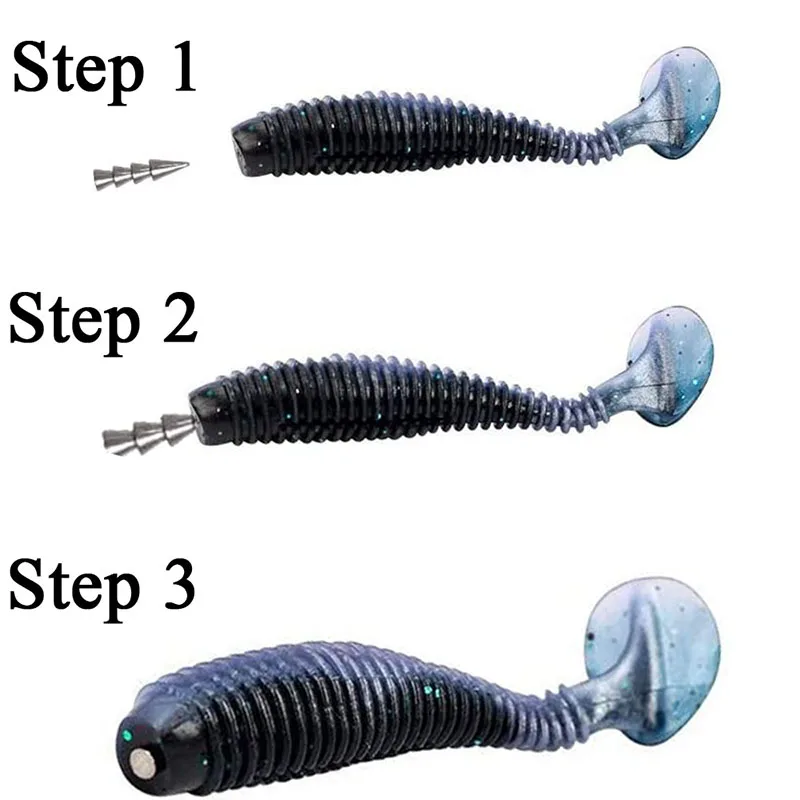 10pcs/lot Fishing Insert Weight 0.5g 1g 1.5g 2g 3.2g 4g Weight Sinker Fishing Soft Bait Fishing Accessories
