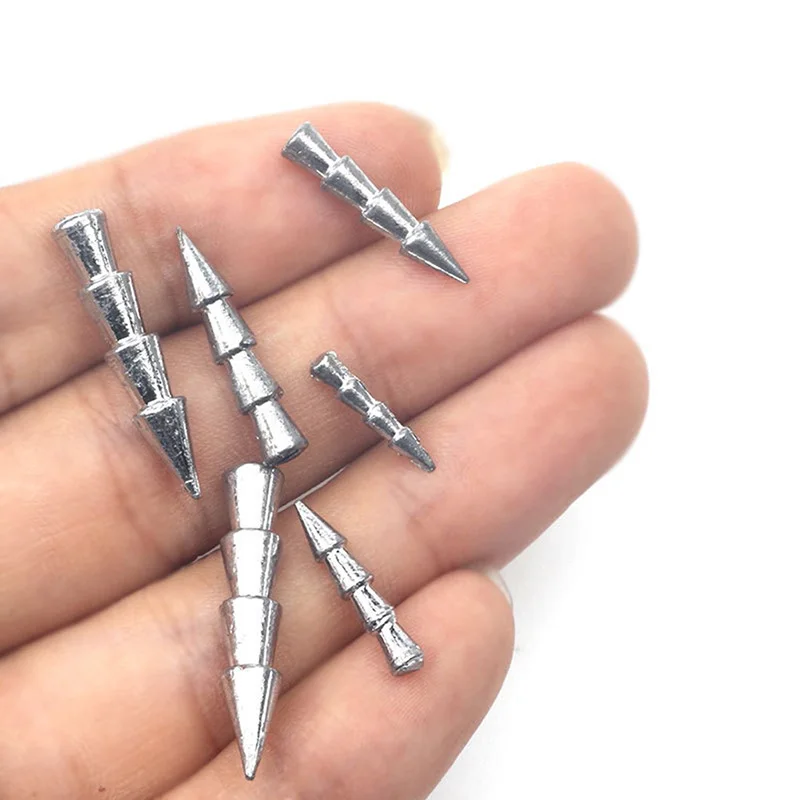 10pcs/lot Fishing Insert Weight 0.5g 1g 1.5g 2g 3.2g 4g Weight Sinker Fishing Soft Bait Fishing Accessories