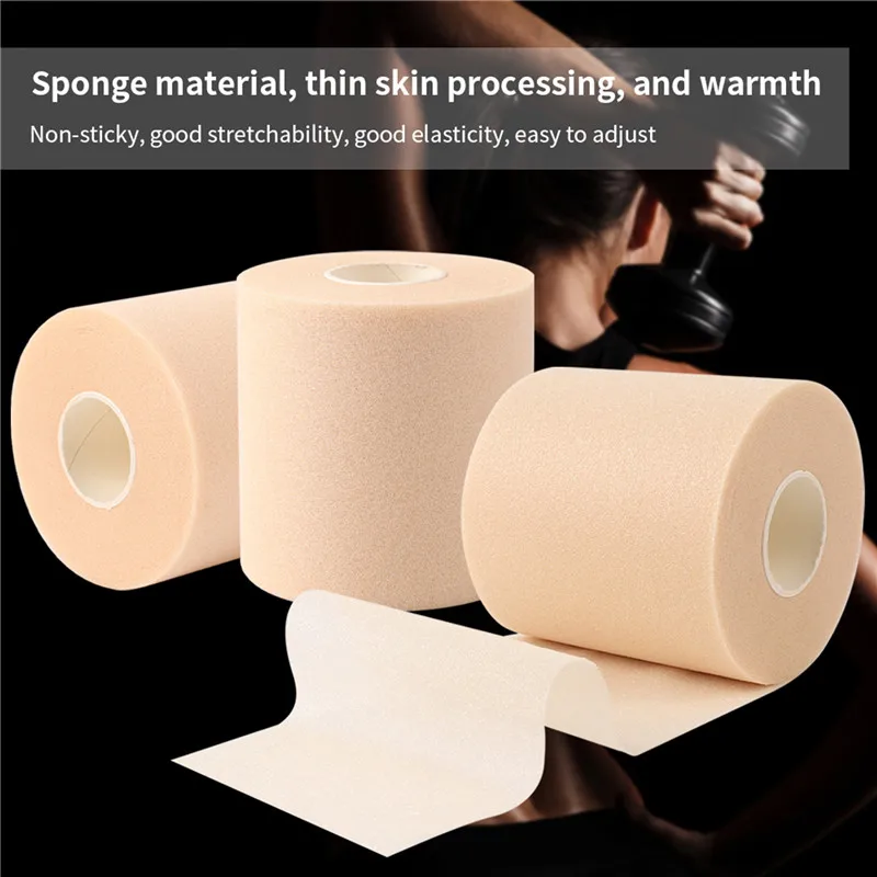 1/3PCS Foam Bandage Elbow Knee Pads Film Foam Underwrap Sports Pre-Wrap For Athletic Tape Sponge Skin Film Self-Adhesive Elastic