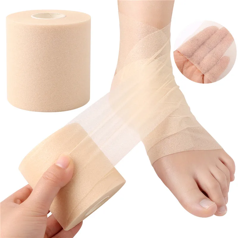 1/3PCS Foam Bandage Elbow Knee Pads Film Foam Underwrap Sports Pre-Wrap For Athletic Tape Sponge Skin Film Self-Adhesive Elastic