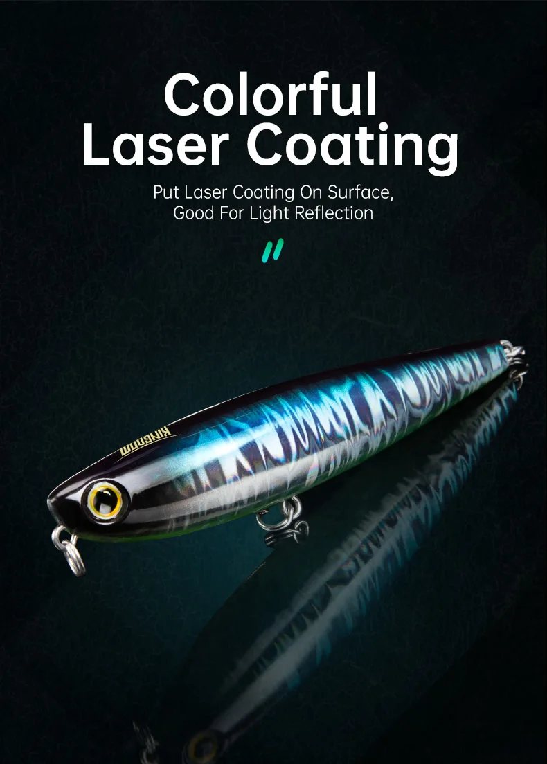 Kingdom Topwater Pencil Fishing Lures 60mm 5.6g 90mm 11g Walking Dog Swimbaits Floating Artificial Hard Baits For Bass Pike