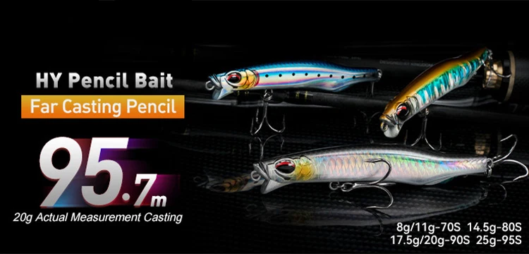 Kingdom Topwater Pencil Fishing Lures 60mm 5.6g 90mm 11g Walking Dog Swimbaits Floating Artificial Hard Baits For Bass Pike