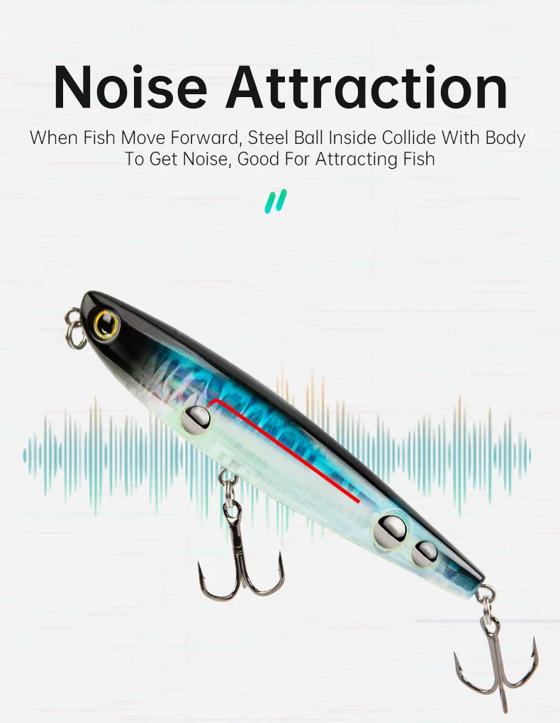 Kingdom Topwater Pencil Fishing Lures 60mm 5.6g 90mm 11g Walking Dog Swimbaits Floating Artificial Hard Baits For Bass Pike