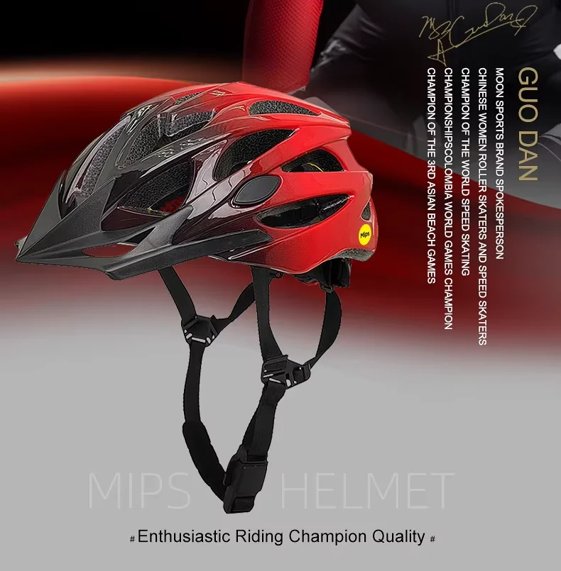 MOON Cycling Helmet Anti-Odor Sweat-Free Breathable with Mips Protection CPSC SG Certified Custom Co-Branded