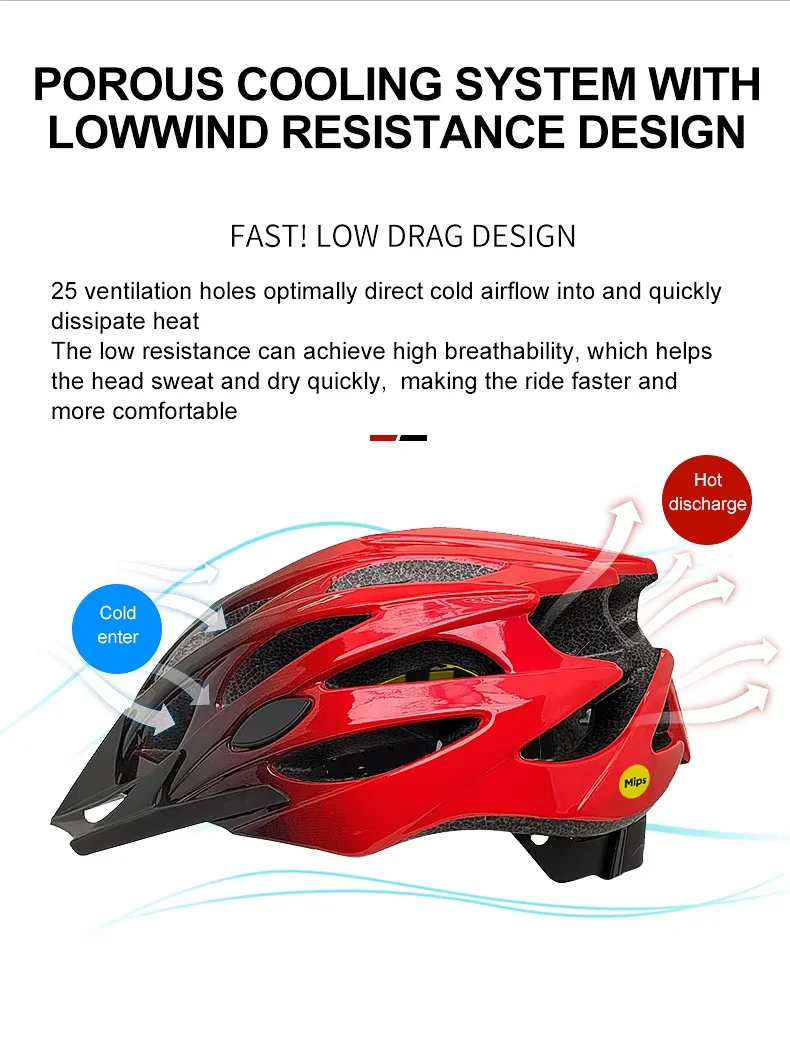 MOON Cycling Helmet Anti-Odor Sweat-Free Breathable with Mips Protection CPSC SG Certified Custom Co-Branded