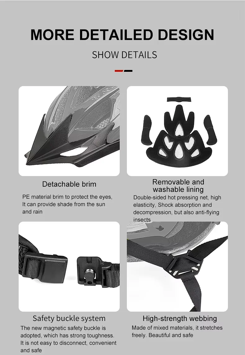 MOON Cycling Helmet Anti-Odor Sweat-Free Breathable with Mips Protection CPSC SG Certified Custom Co-Branded