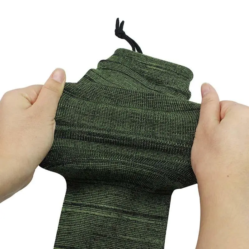 Silicone Treated Gun Sock Polyester Rifle Shooting Fishing Rod Protection Cover Bag Case Hunting Sleeve