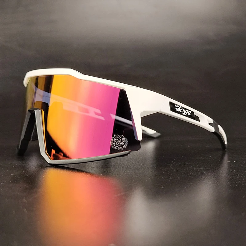 Cycling Sunglasses Bike Eyewear Sports Dark Glasses Cycling Glasses Black Polarized Lens Eyepieces Outdoor Bicycle Goggles