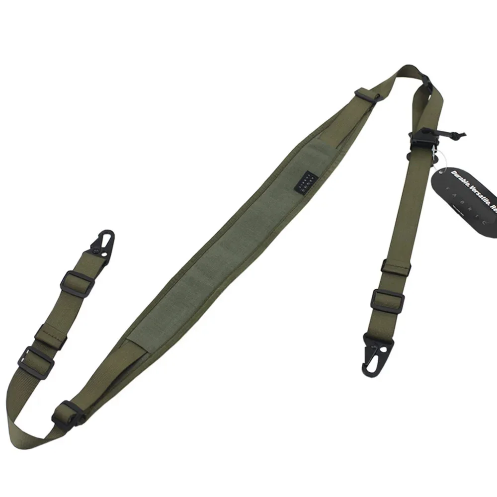 Tactical Modular Rifle Sling Strap Removable 2 Point / 1 Point 2.25" Wide Padded Shooting Gun Sling Hunting Rifle Accessories