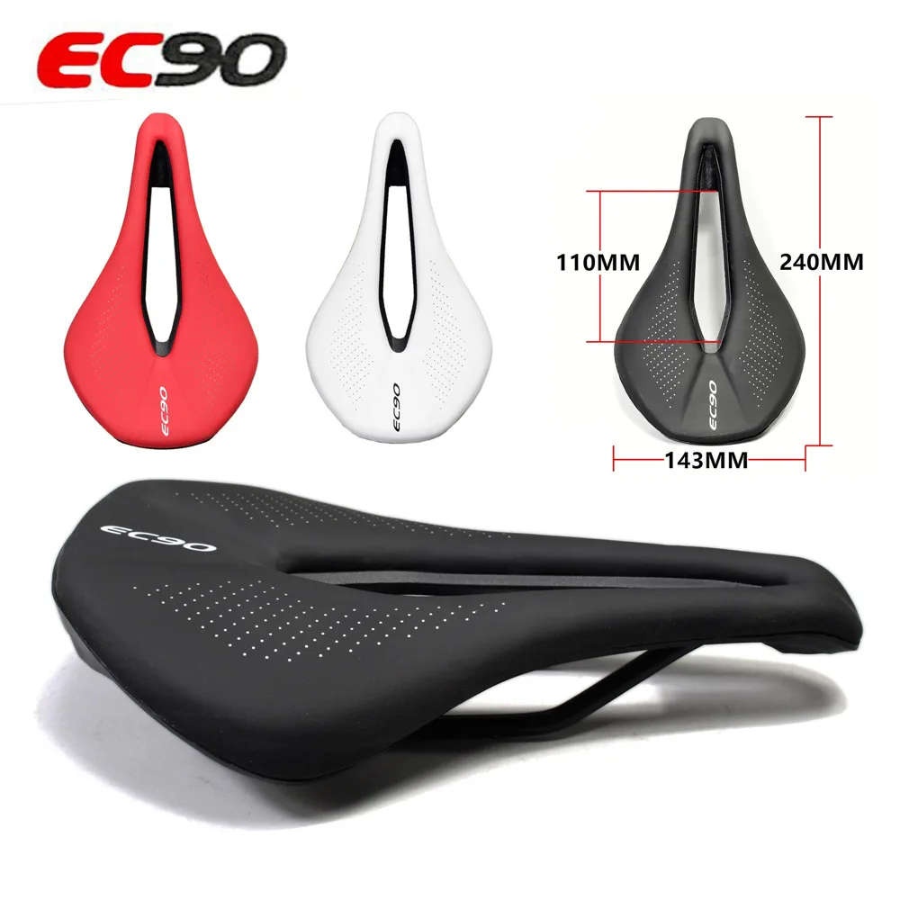 EC90 Saddle EVA Hollow Bike Saddle Comfortable Road Bike Saddle Ergonomic Design Mtb Saddle Steel Bow Bike Seat Cushion
