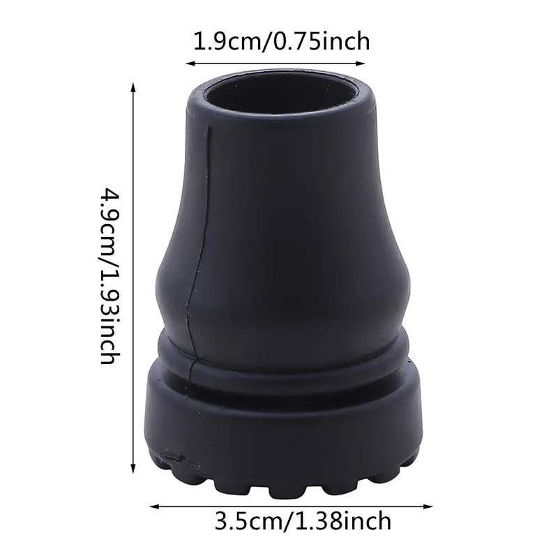 16-22mm Antiskid Walking Stick Crutch Cane Bottom Pads Cover Protector Climbing Hiking Trekking Pole Tip