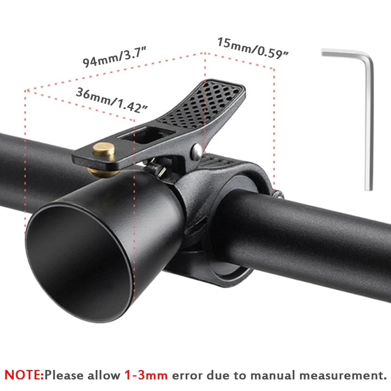 BUCKLOS Retro Copper Bells Bike Bell Ring Loudly Safety Cycling Warning Alarm Bicycle Horn Ring for Kids Road Bike Accessories