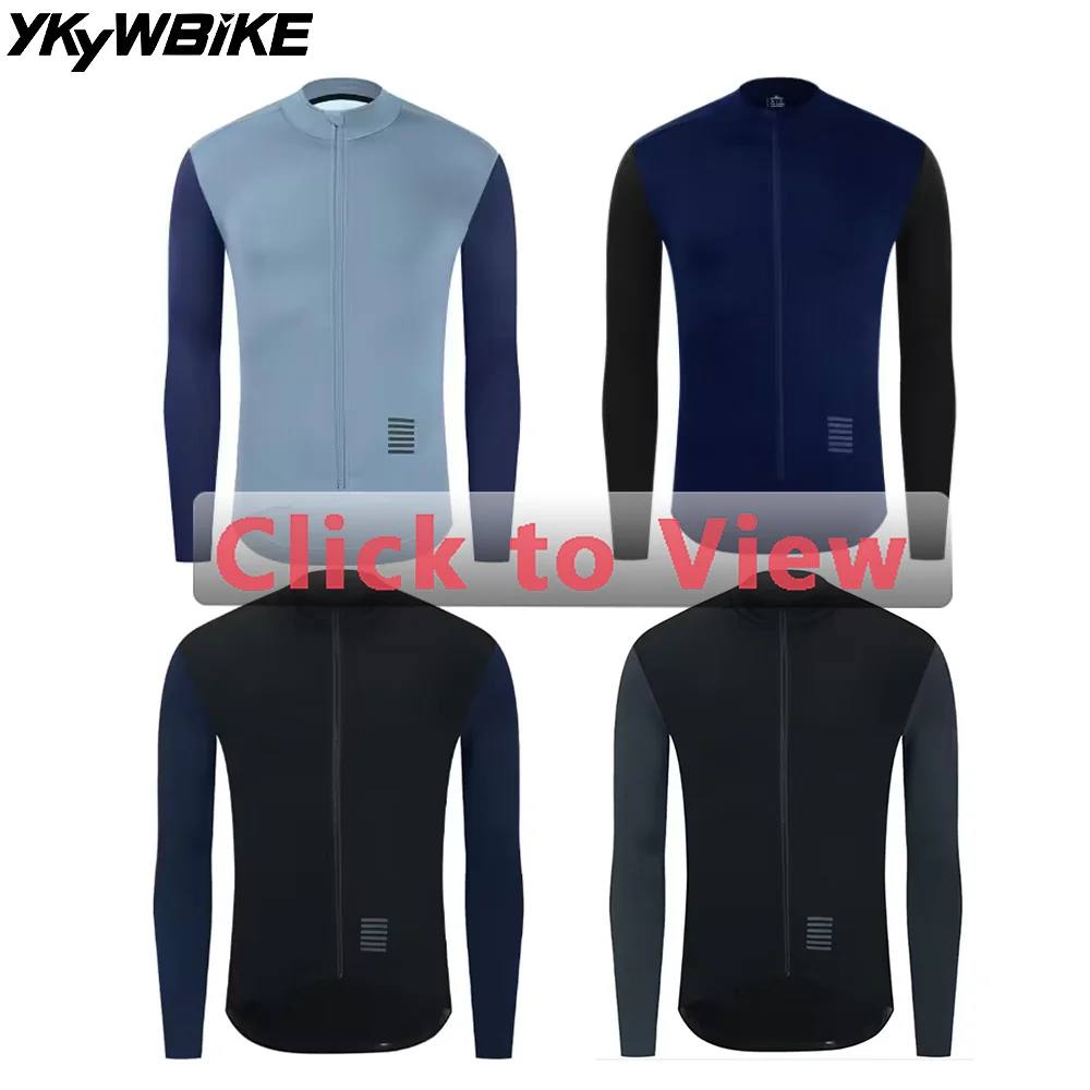 YKYWBIKE Men Winter Thermal Fleece Long Sleeve Men Jacket MTB Bike Coat Pro Top Cycling Jersey Ciclismo Bicycle Clothing 5 Color