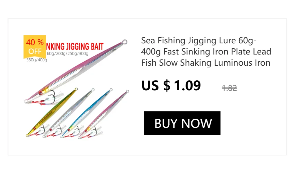 3D Metal Jig 60g 80g 100g 120g 150g 200g Sea Biomimetic Fish Iron Plate Bait Wobbler Fishing Lure Artificial Ocean Boat Fishing
